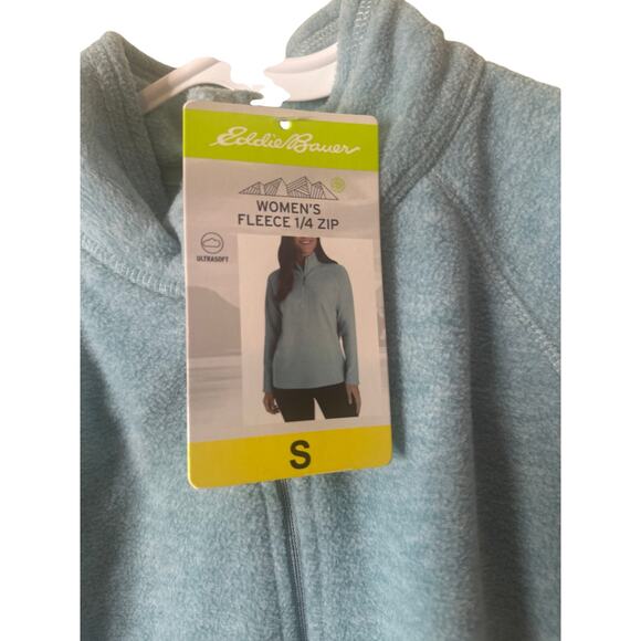 Eddie Bauer 1/4 Zip Fleece Pullover Women's Size S Sweater Mock Neck Outdoor c2 - Picture 2 of 5